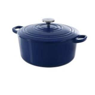 Cocotte En Fonte Ronde 28 Cm 6.7l Revêtement Émaillé Couvercle Avec Anneaux - H6074.528