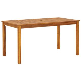 Table De Jardin 140x80x74 Cm Bois D'acacia Massif