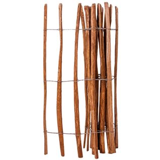 Clôture à Piquets Bois De Noisetier 120x250 Cm Barrière Bordure Patio Terrasse Extérieur
