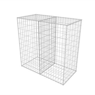Panier Gabion Acier Galvanisé 100x50x100 Cm Maillage 10x5 Cm 3,5 Mm Robuste