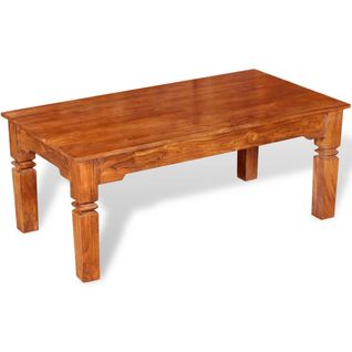 Table Basse Bois Massif 110 X 60 X 45 Cm