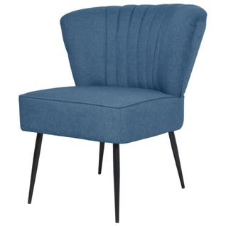 Chaise De Cocktail Bleu Tissu