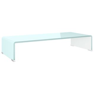 Meuble TV/support Pour Moniteur 70x30x13 Cm Verre Vert