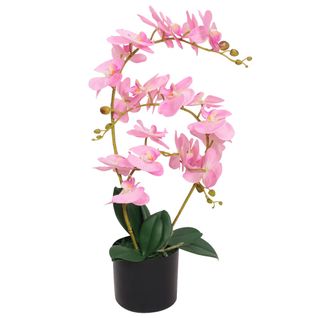 Plante Artificielle Avec Pot Orchidée 65 Cm Rose