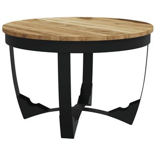 Table Basse Bois De Manguier Brut 60x40 Cm