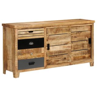Buffet Bois De Manguier Solide 160x40x80 Cm