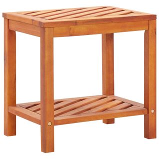 Table D'appoint Bois D'acacia Massif 45 X 33 X 45 Cm