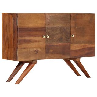 Buffet Bois Recyclé Massif 110x30x75 Cm Marron