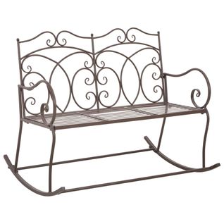 Banc De Jardin 104 Cm Fer Marron Antique