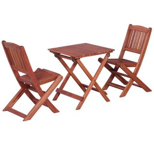 Ensemble De Bistro 3 Pièces Pour Enfants Bois D'eucalyptus Solide