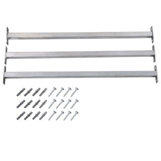 Barre De Sécurité Réglable Pour Fenêtre Lot De 3 Acier Galvanisé 710-1200 Mm Argent