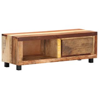Meuble TV 100x30x33 Cm Bois De Récupération Massif