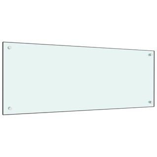 Dosseret De Cuisine Blanc 100x40 Cm Verre Trempé