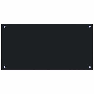 Dosseret De Cuisine Noir 80x40 Cm Verre Trempé