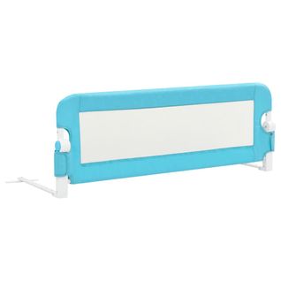 Barrière De Sécurité De Lit D'enfant Bleu 120x42 Cm Polyester