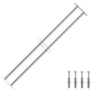 Grille Sécurité Fenêtre Acier Galvanisé Réglable 1000-1500 Mm 2 Barres