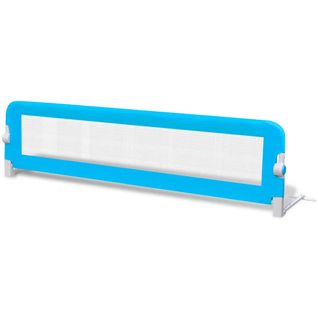 Barrière De Lit Pour Enfants 150x42 Cm Bleu
