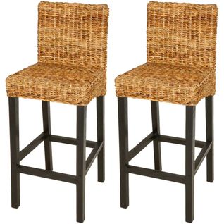 Tabourets De Bar 2 PCs Abaca