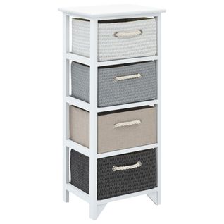 Armoire De Rangement 4 Tiroirs Bois