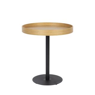Table D'appoint Ronde En Bois Et Métal Ø45cm