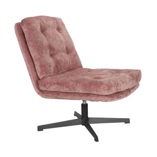 Fauteuil En Velours Et Métal
