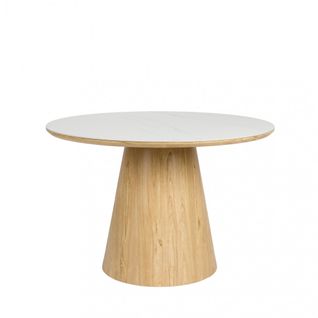 Table à Manger 4 Personnes Ronde En Pierre Et Bois