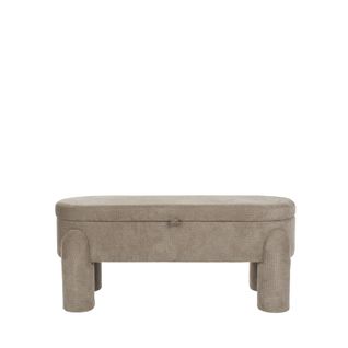 Banc Coffre En Tissu L113cm