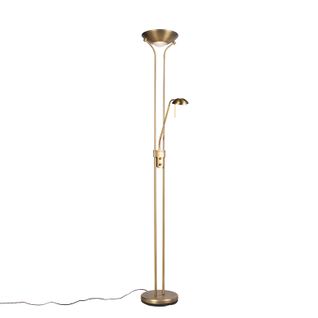 Lampadaire En Bronze Avec Lampe De Lecture Avec LED Et Variateur - Diva 2