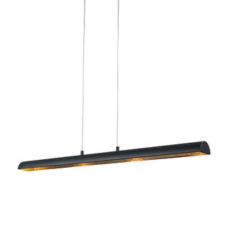 Suspension Noire Avec Intérieur Doré Et LED - Balo 4