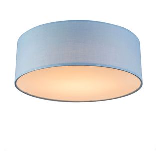 Plafonnier Bleu 30 Cm Avec LED - Drum LED
