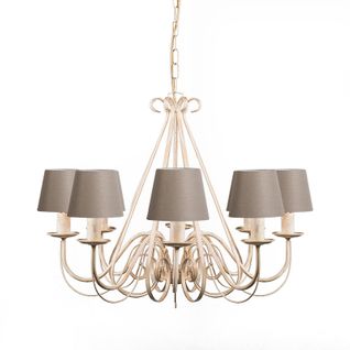 Lustre Crème 60 Cm Avec Bouchons De Serrage Taupe - Giuseppe 8