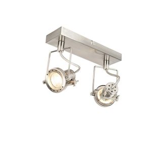 Spot Encastré Industriel En Acier 2 Lumières Orientable - Suplux