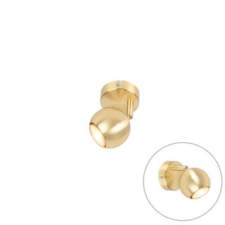 Spot Rond Rétro En Laiton 1 Lumière - Gissi