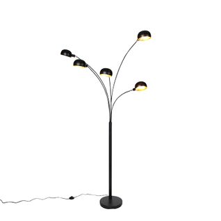 Lampadaire Design Noir 5 Lumières - Sixties