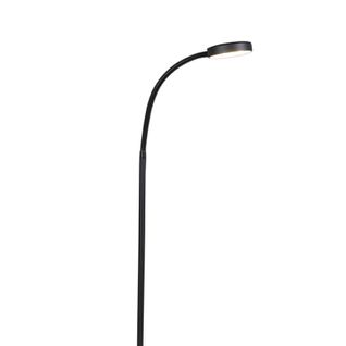 Lampadaire Moderne Noir Avec LED Réglable - Trax