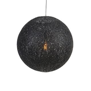 Lampe à Suspension Country Noire 60 Cm - Corda