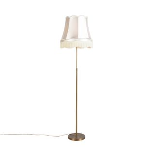 Lampadaire En Bronze Avec Abat-jour Granny Crème 45 Cm Réglable - Parte