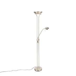 Lampadaire En Acier Avec Lampe De Lecture Avec LED Et Variateur - Diva