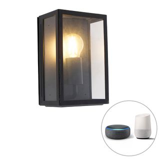 Applique D'extérieur Intelligente Noire Avec Wifi A60 Ip44- Rotterdam 2