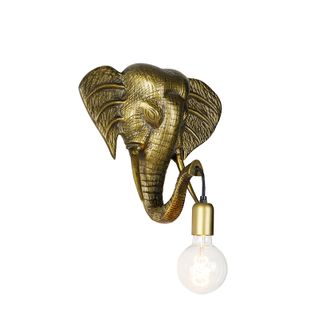 Applique Vintage Or - Éléphant