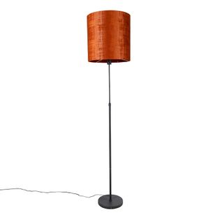 Lampadaire Abat-jour Noir Rouge 40 Cm Orientable - Parte