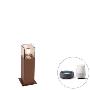 Lampe D'extérieur Sur Pied Intelligente Marron Rouille 30 Cm Avec Wifi P45 - Danemark