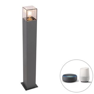Lampe D'extérieur Sur Pied Intelligente Anthracite 70 Cm Avec Wifi P45 - Danemark