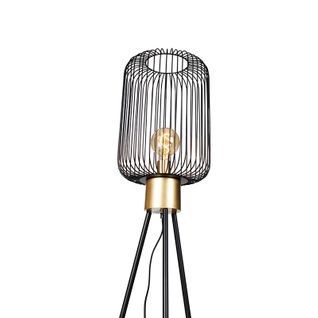 Lampadaire Design Noir Doré - Mayelle