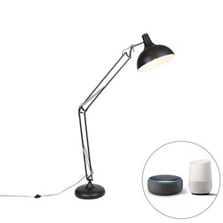 Lampadaire Intelligent Noir Réglable Avec Wifi A60 - Hobby