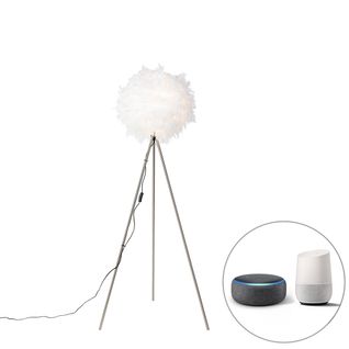 Lampadaire Romantique Intelligent Blanc Avec Wifi A60 - Plume