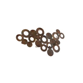 Applique Art Déco Cuivre 77 Cm - Cercles