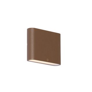 Applique D'extérieur Moderne Marron Rouille 11,5 Cm Avec LED Ip65 - Batt