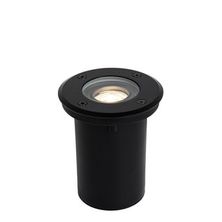 Spot De Sol Extérieur Moderne Noir 35 Mm Orientable Ip65 - Delux