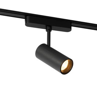 Spot Moderne Noir Pour Système De Rail Monophasé 9w 3000k - Magnetic Gert